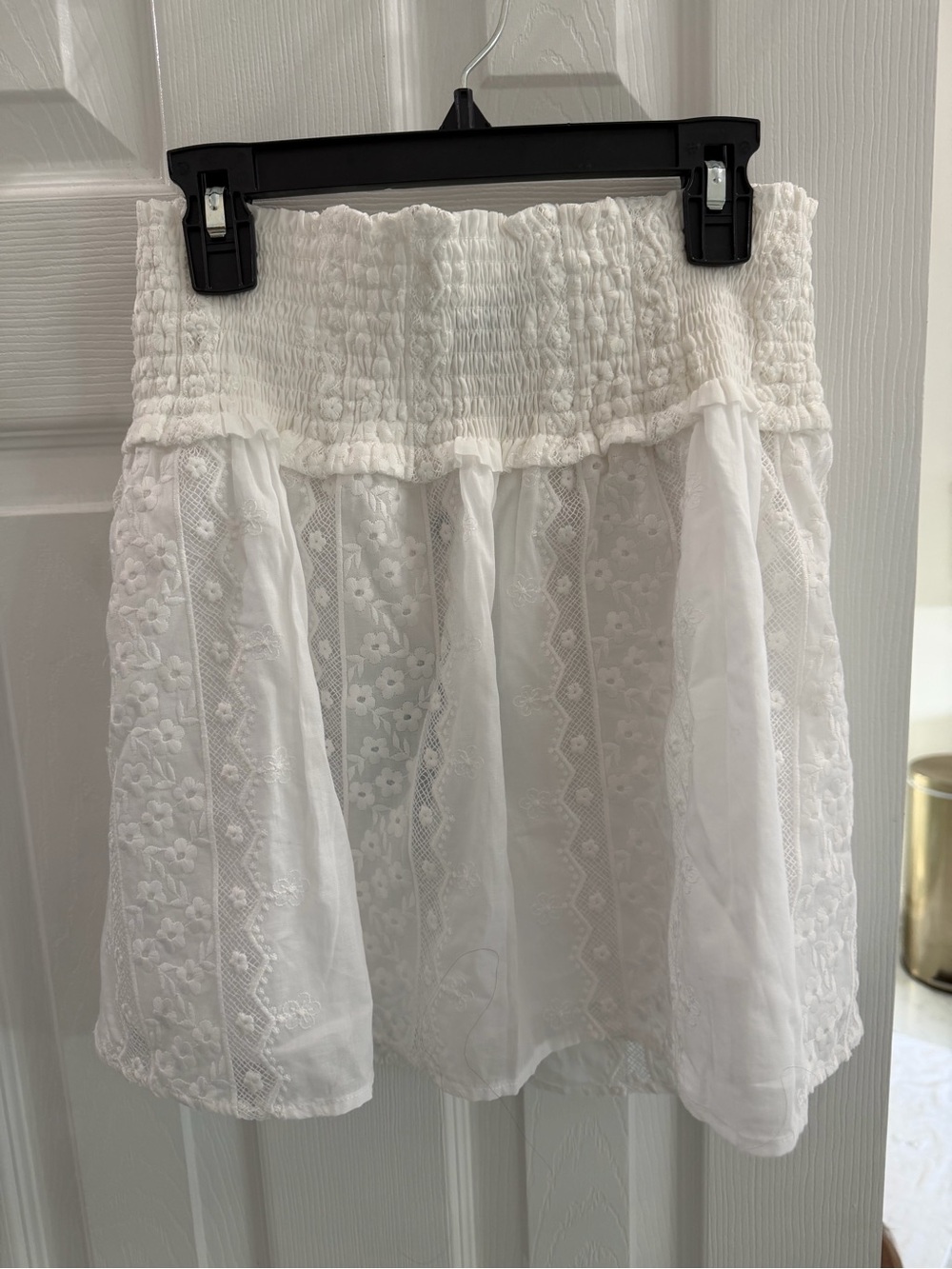 HILL HOUSE white eyelet skirt NEW with tags size small